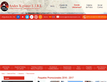 Tablet Screenshot of andesexplorerperu.com